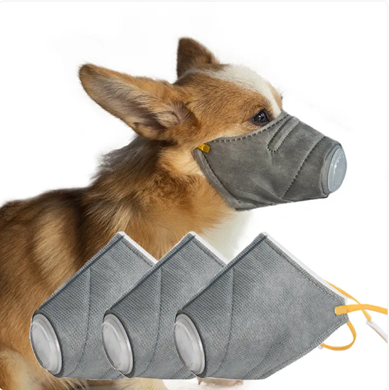 Masque De Protection Pour Chiens - Masque Respirant Avec Valve Pour Le Confort Et La Protection