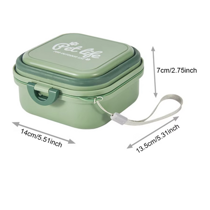 Boîte de Soins en Silicone pour Animaux Domestiques - Boîte de Rangement Pratique pour les Articles pour Animaux