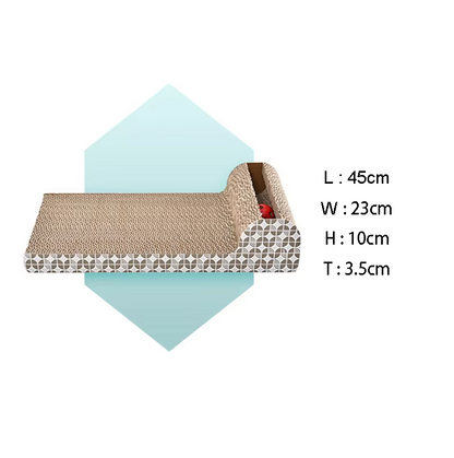 Planche à Gratter pour Chats avec Jouets - Tapis à Gratter pour Chats pour Faire Ses Griffes et Jouer