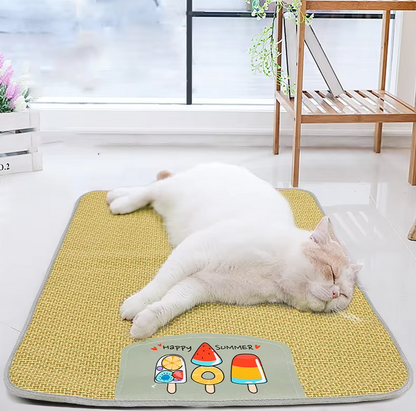 Matelas Rafraîchissant pour Animaux Domestiques - Respirant et Confortable pour les Chiens et les Chats