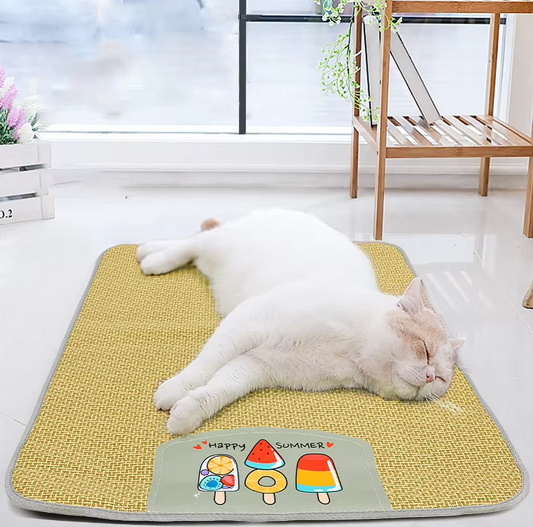 Matelas Rafraîchissant pour Animaux Domestiques - Respirant et Confortable pour les Chiens et les Chats