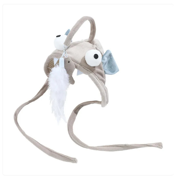 Chapeau De Chat Avec Pendentif - Costume D' Animal Amusant Pour Chats Avec Jouets