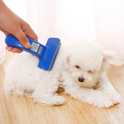 Brosse Autonettoyante pour Animaux de Compagnie avec Poils en Silicone pour un Toilettage sans Effort
