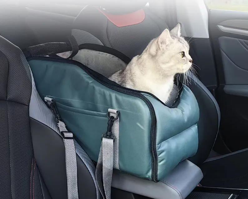 Sac de Transport Portable pour Animaux Domestiques avec Fenêtre en Filet et Bandoulière