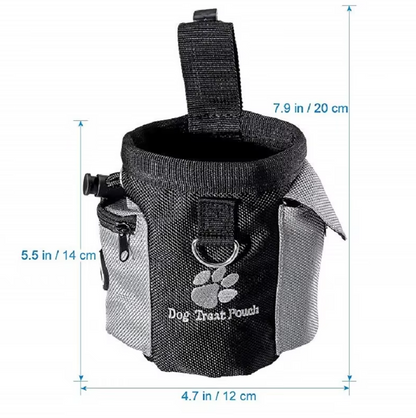 Sac à Friandises pour Chiens avec Distributeur de Sacs à Crottes - Sac de Dressage Pratique et Portable pour les Promenades