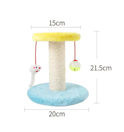Arbre à Chat avec Jouets - Colonne à Griffer avec Balle Interactive et Souris