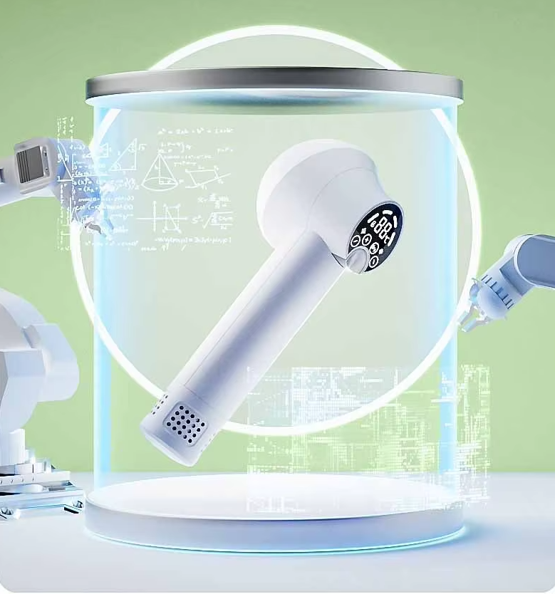 Sèche - Cheveux avec Écran Digital - Contrôle Intelligent de la Température pour un Séchage Rapide et en Douceur