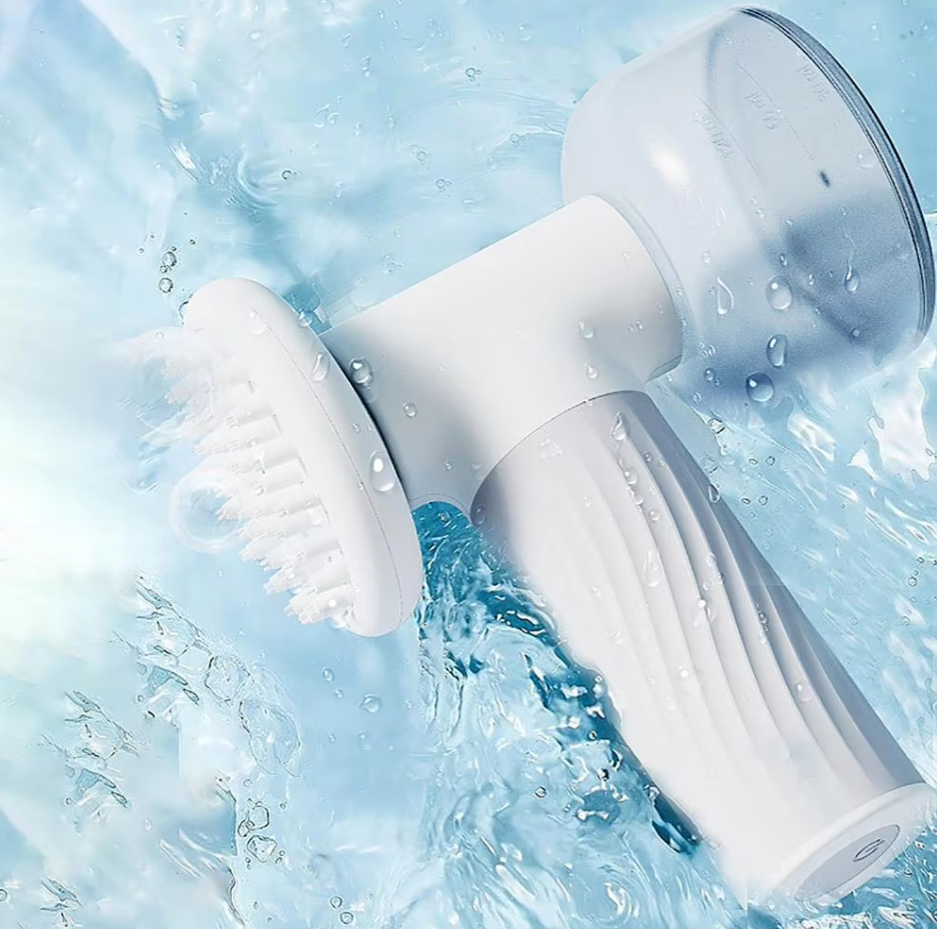 Brosse Électrique pour Chiens avec Fonction Massage - Soin en Douceur et Nettoyage en Profondeur avec Recharge Usb