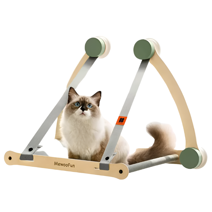 Hamac de Fenêtre Stable pour Chats - Couchage de Fenêtre Robuste avec Ventouses