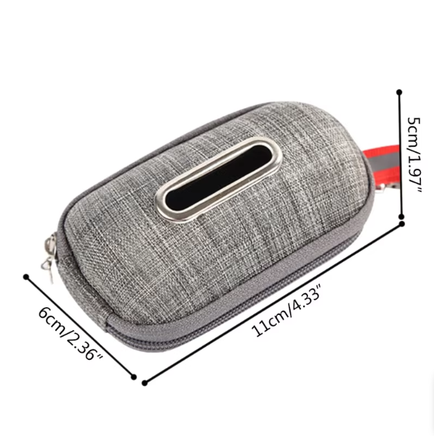 Sac Pratique Pour Sacs À Déjections Canines - Rangement Compact Avec Poignée De Transport