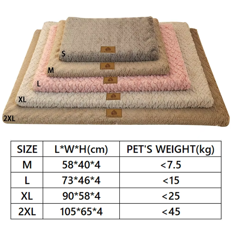 Lit Orthopédique pour Chiens - Tapis Moelleux pour Chiens et Chats