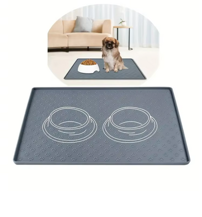 Matelas D' Alimentation avec des Coupelles en Acier Inoxydable pour Animaux Domestiques