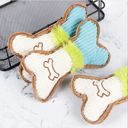 Jouet pour Chien en Forme de Couineur - Coussin à Mâcher Robuste en Forme D' Os