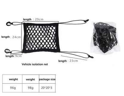 Sac de Rangement en Filet pour Voiture - Pratique pour L' Intérieur de la Voiture