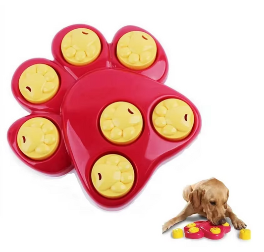 Jouets pour Chiens Station D' Alimentation avec Design de Pattes - Jouet Interactif pour Chiens pour Stimulation Mentale