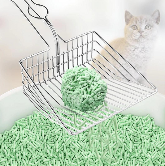 Pelle à Litière pour Chats en Acier Inoxydable