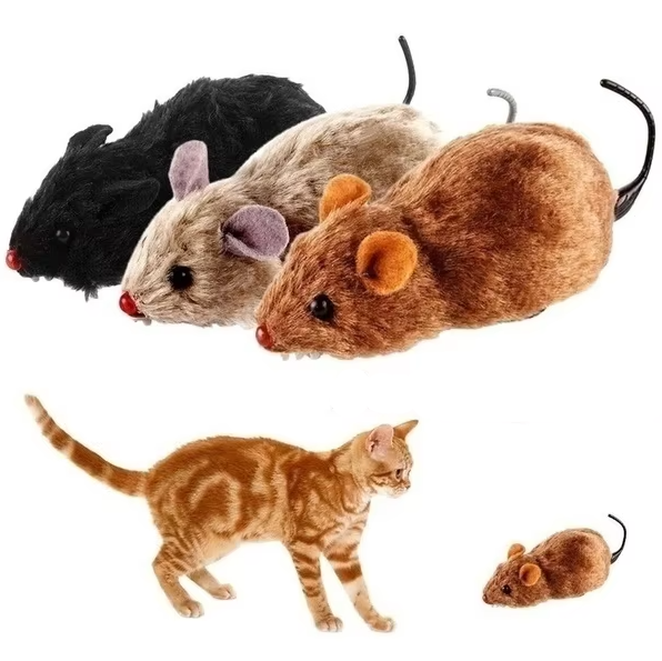 Souris Électrique pour Chats - Souris de Course Interactive pour le Plaisir de la Chasse