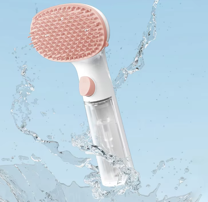 Brosse À Mousse Sèche Pour Animaux Domestiques Avec Distributeur De Nettoyage Intégré