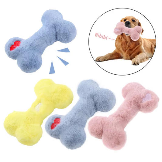 Articles à Mâcher en Peluche pour Chiens - Jouets de Dentition Mous avec Couineur