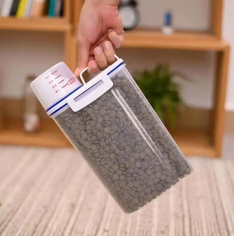 Distributeur Alimentaire pour Animaux de Compagnie avec Gobelet Gradué
