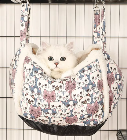 Corbeille de Repos pour Chats avec Motif de Chat - Corbeille Douce et Confortable pour Chats