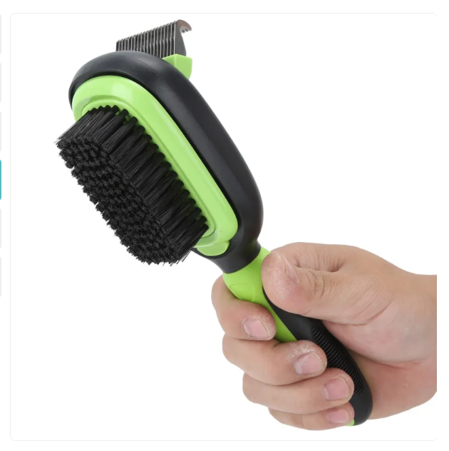 Brosse pour Chiens et Chats avec Peigne Amovible - Brosse 2 en 1 pour un Toilettage en Douceur