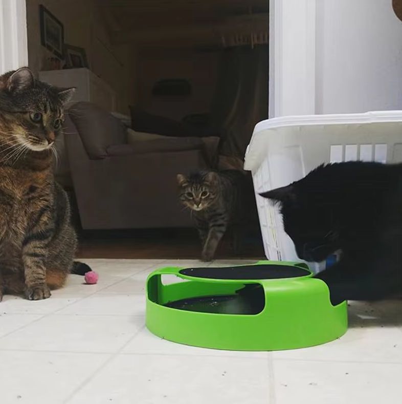 Jouets Interactifs pour Chats avec Souris - Jouet avec Souris Mobile pour Chats