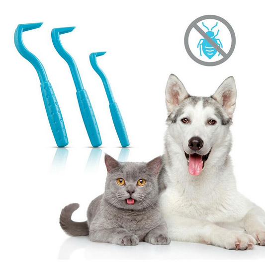 Set de Crochets à Tiques pour Animaux de Compagnie ( 3 Pièces )