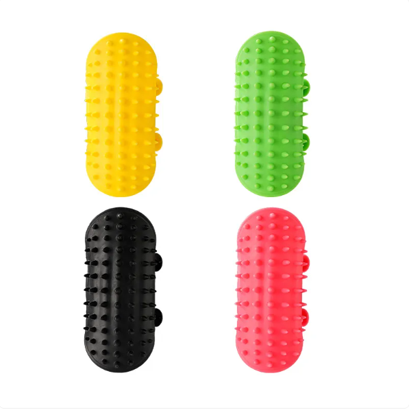 Brosse à Gratter pour Chats pour Soulager les Démangeaisons - Brosse en Silicone Multicolore pour Animaux de Compagnie