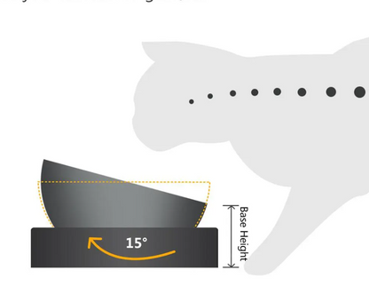 Écuelle Double pour Chat en Acier Inoxydable avec Support