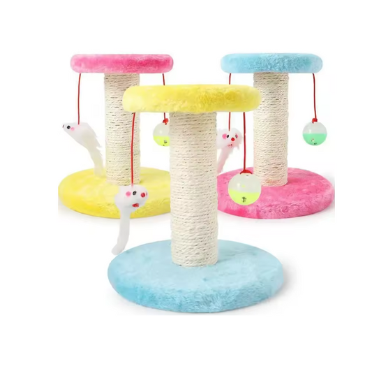 Arbre à Chat avec Jouets - Colonne à Griffer avec Balle Interactive et Souris