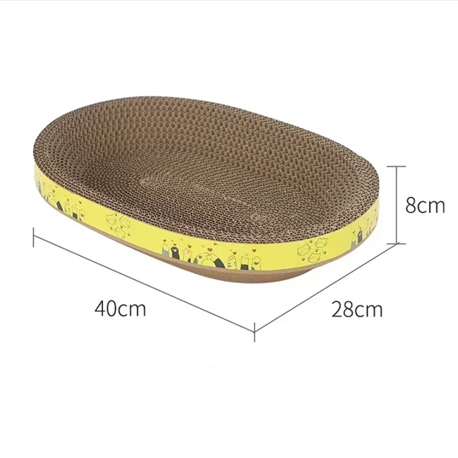 Plateau pour Chats Résistant aux Griffes - Tapis Grattoir Robuste avec Grande Zone de Confort