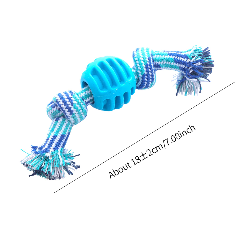 Jouets pour Chiens Corde à Mâcher - Corde Robuste avec Balle de Dentition pour le Plaisir de Jouer à L' Hygiène Dentaire