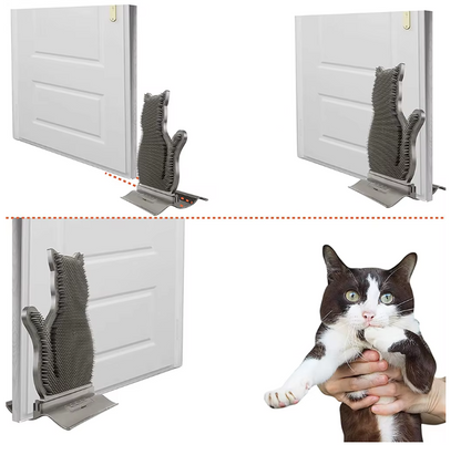 Porte-serviettes en Silicone en Forme de Chat avec Fonction Antidérapante