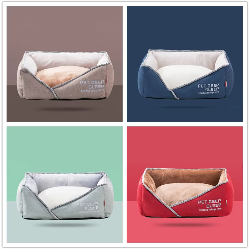 Matelas Confortable pour Animaux de Compagnie avec Doublure en Tissu pour Chiens et Chats