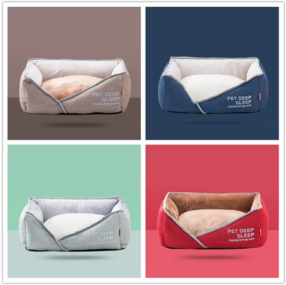 Matelas Confortable pour Animaux de Compagnie avec Doublure en Tissu pour Chiens et Chats