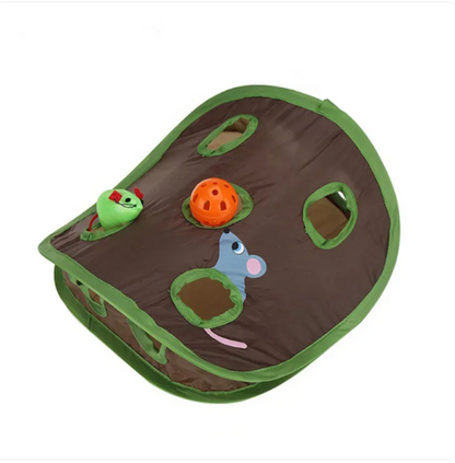Tente Pour Chats Avec Jouets - Caverne Interactive Avec Souris Et Balles Pour Chats