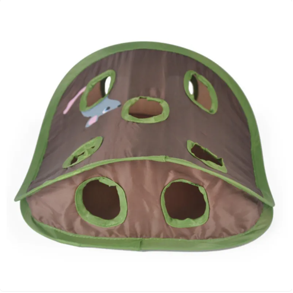 Tente Pour Chats Avec Jouets - Caverne Interactive Avec Souris Et Balles Pour Chats