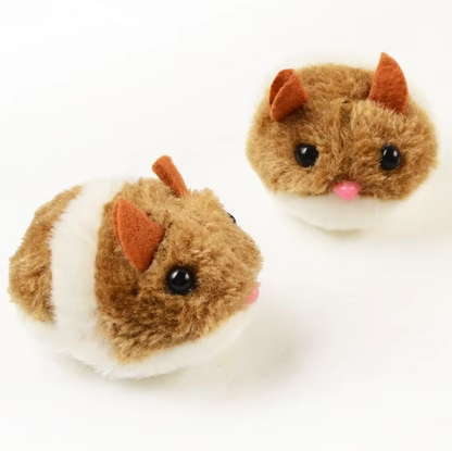 Jouets Interactifs pour Chats - Hamster Électrique en Peluche