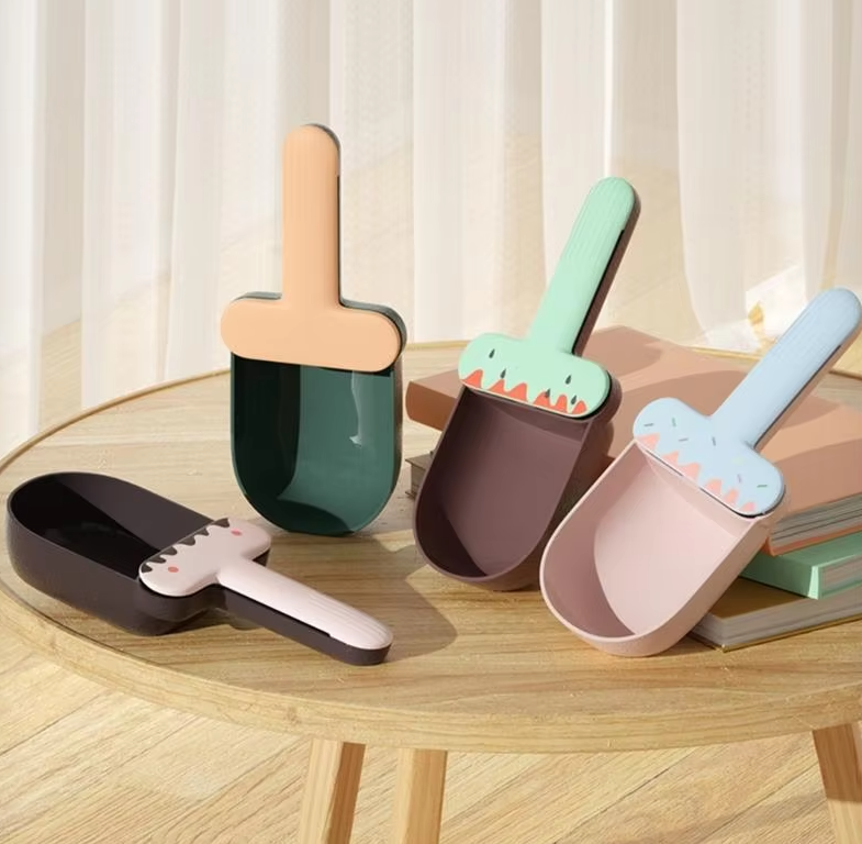 Les Cuillères de Mesure de Nourriture pour Chiens et Chats - Cuillère de Nourriture Design Mignonne en Forme de Coupe de Glace