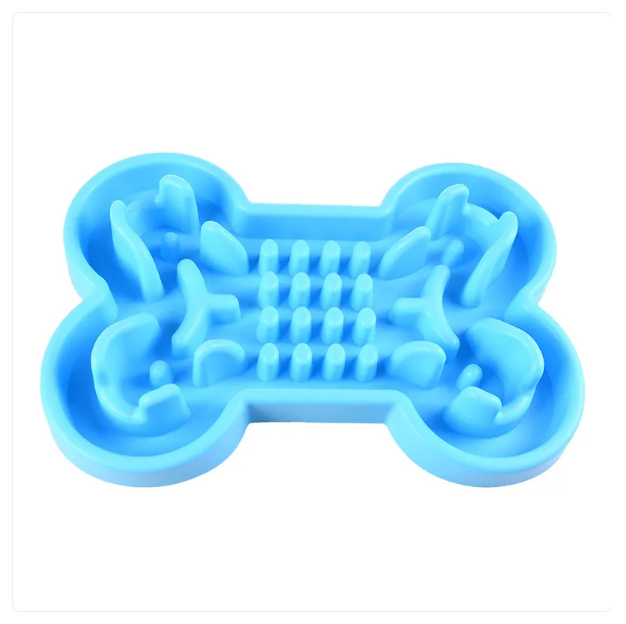 Slow Feed - Gamelle pour Chien en Forme D' Os