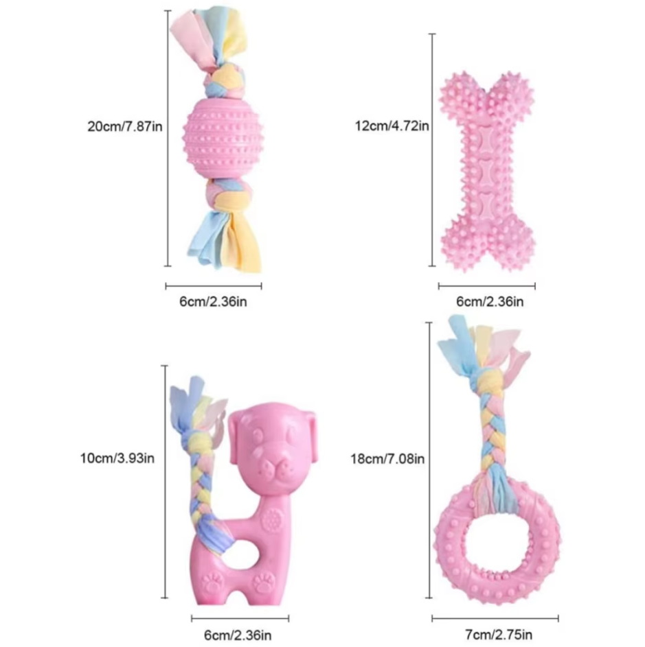 Jouets pour Chiots - Jouets à Mâcher en Peluche Résistant à la Morsure pour Chiens