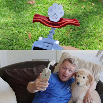 Selfie - Stick pour Animaux de Compagnie avec Support pour Friandises