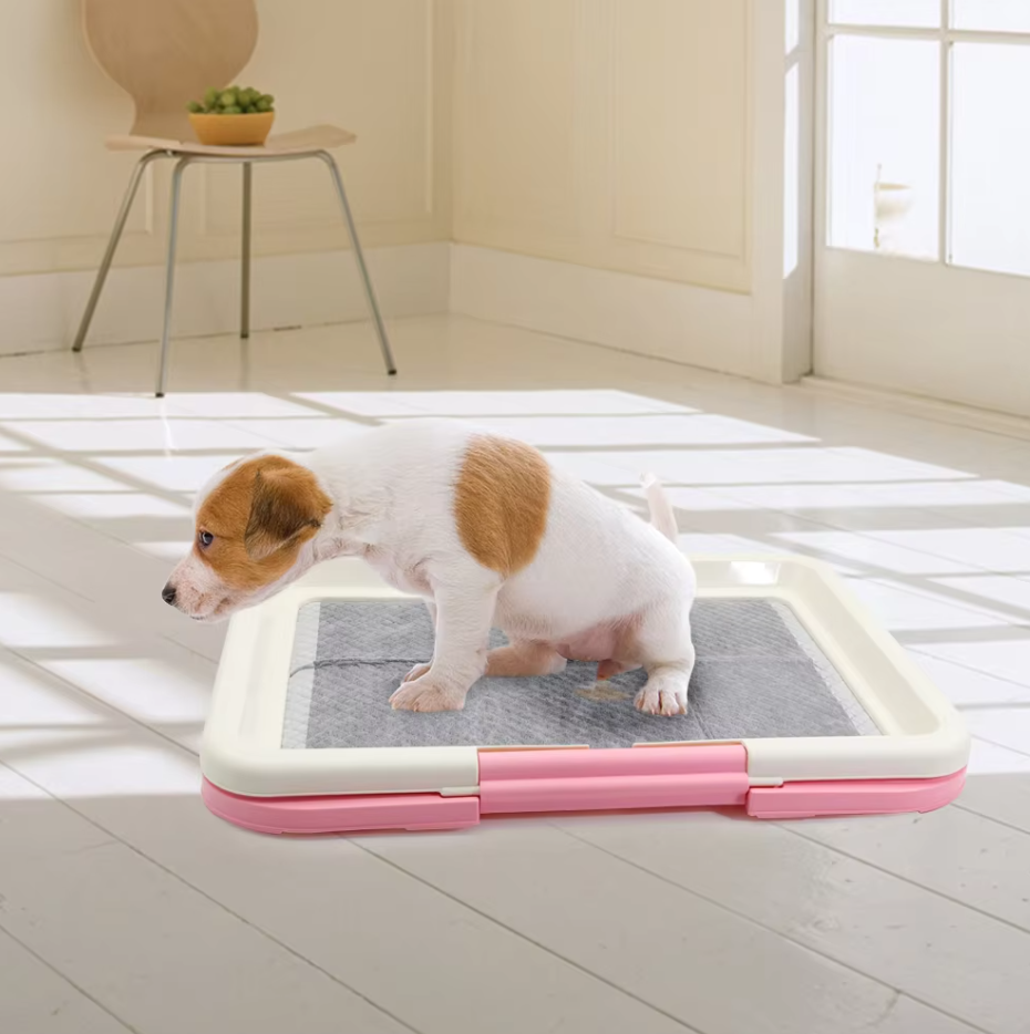 Wc Chiens Intérieur - Toilettes Propres avec Tapis Antidérapant pour Chiots Petits Chiens