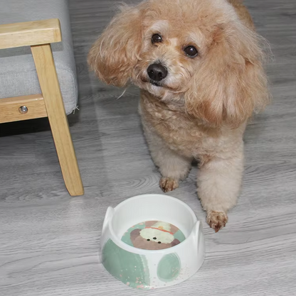 Bol en Céramique à L' Effigie D' un Chien - Bol de Nourriture et D' Eau pour Chiens