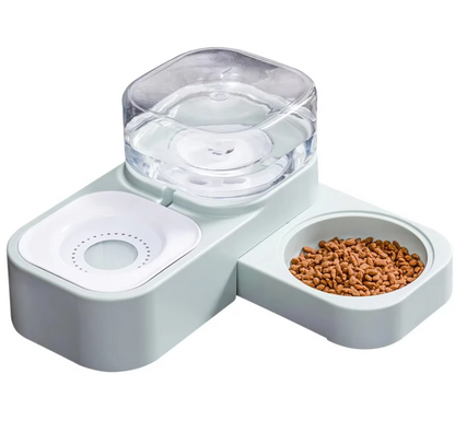 Distributeur D' Eau et de Nourriture pour Animaux Domestiques avec Système Anti-gouttes