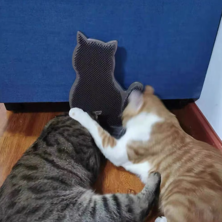 Porte-serviettes en Silicone en Forme de Chat avec Fonction Antidérapante
