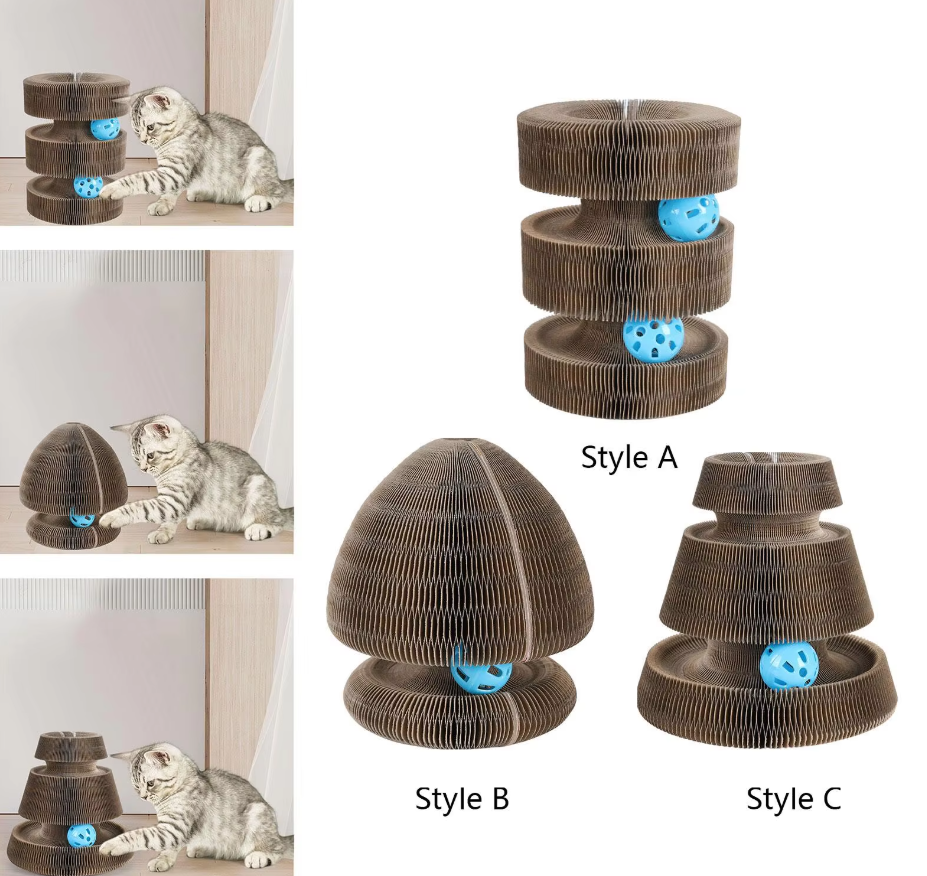Jouets à Griffer pour Chats Tours - avec Balle Interactive pour S' Amuser à Griffer dans Différents Styles