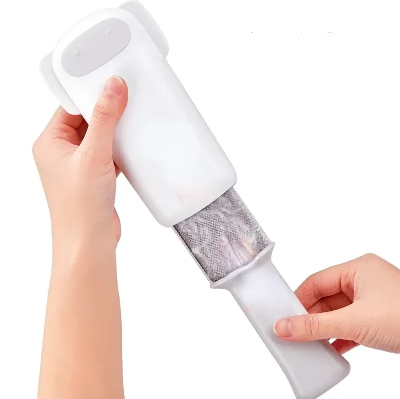 Rouleau Pelucheux Réutilisable pour les Poils D' Animaux avec un Design D' Animal Mignon et un Boîtier de Protection