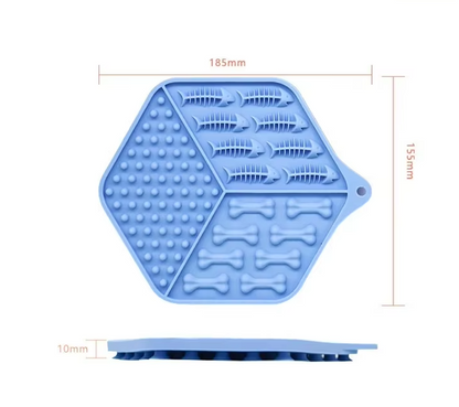 Nourriture en Silicone pour Chiens et Chats - Tapis à Lécher Antidérapant pour les Repas et les Collations